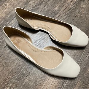 J.jill D’orsay cream flats